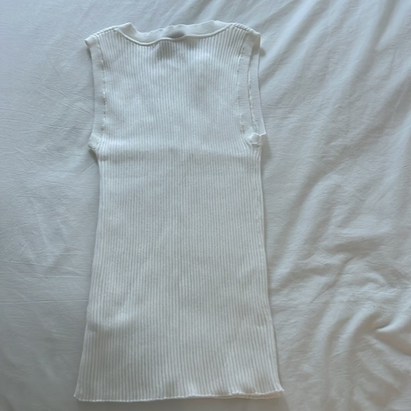 J. Society Ivory Ribbed Sweater Tank - Picture 3 of 5